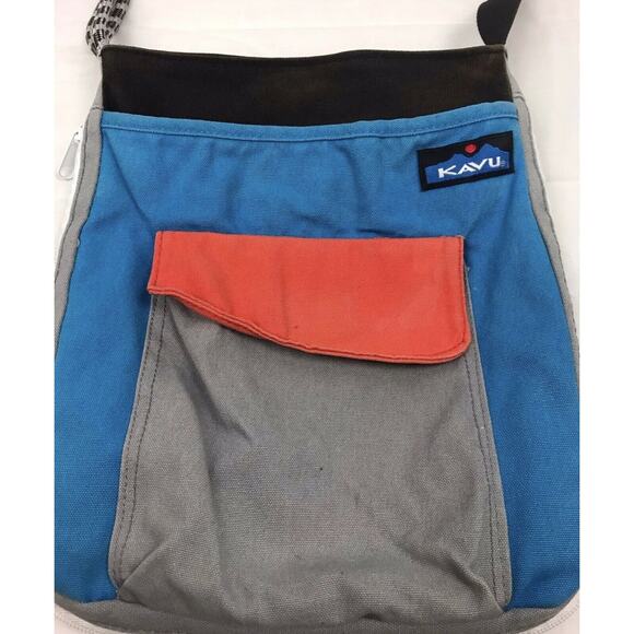 kavu rope crossbody purse colorblock Grey, Peach - Picture 2 of 6